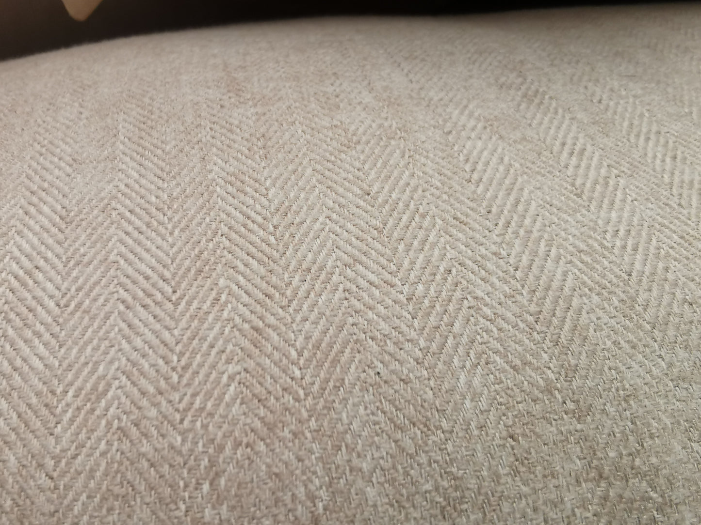 Morris 3 seater in Cream Herringbone