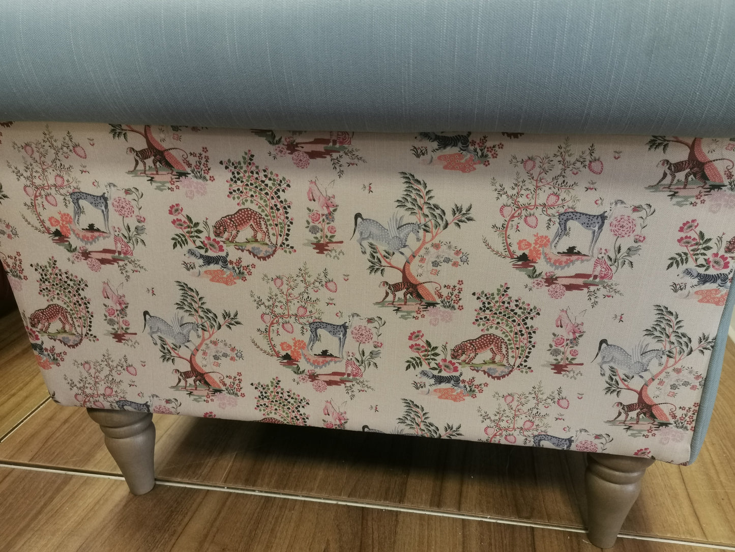 DFS Cath Kidston Painter 2 Seater Sofa In Sky Blue Combination RRP£1229