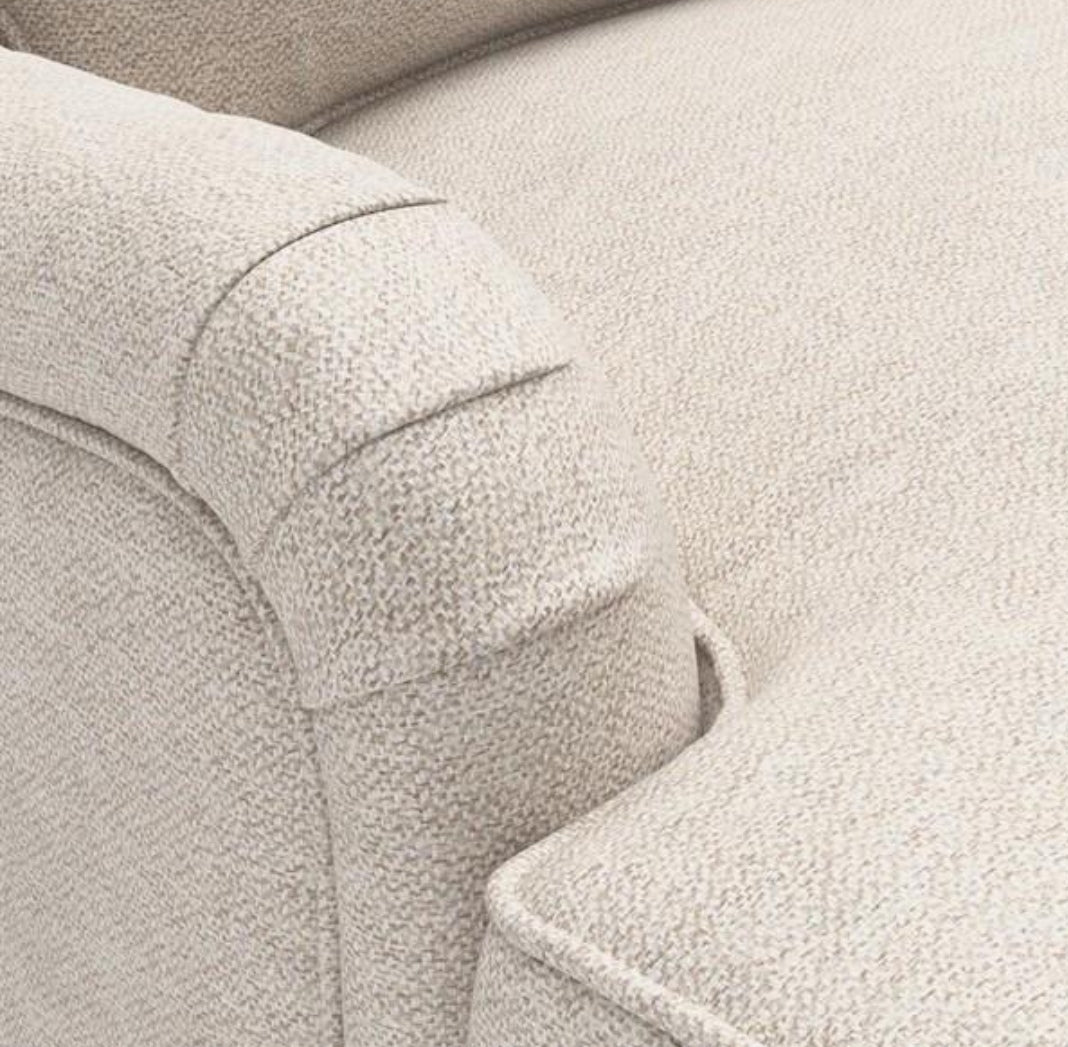 Morris 3 seater in Cream Herringbone